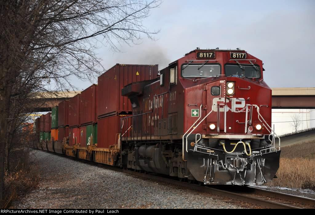 Eastbound stack train